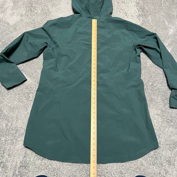 Eddie Bauer Jacket Womens XL Green Rain Hooded Outdoor Coat - Picture 6 of 9